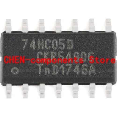 10pcs 74HC05D,118 SOIC-14 Six-way inverter SMD logic chip