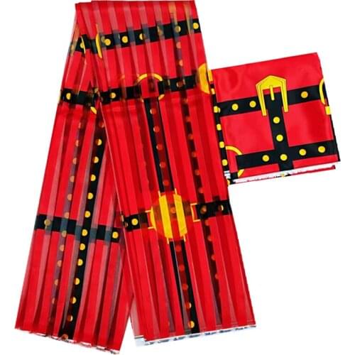 2019 african fabric digital printed satin silk fabric for dress High quality Organza silk fabric