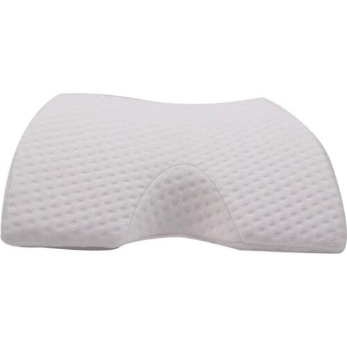 Car Neck Pillow 3D Memory Foam Head Rest Ice Silk Fabric Adjustable Auto Headrest Pillow Travel Neck Cushion Support Holder