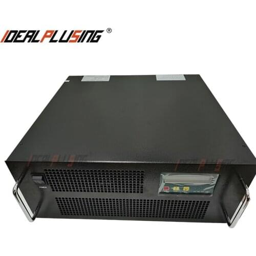 Factory customized LCD display 19-inch rack 3200w 4kva pure sine wave inverter 24vdc to 110vac Output voltage stability