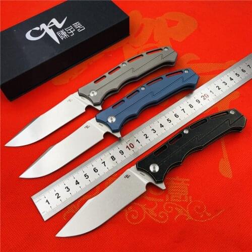 CH Tools CH3009 D2 Blade Titanium TC4 Handle Folding Knife Camping Hunting Collectioon Outdoor Tactical EDC Hand Tool knives