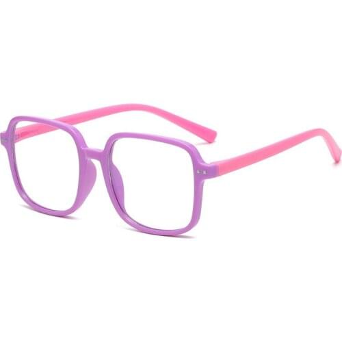 Anti Blue Light Kids Glasses Boys Girls Optical Frame Transparent Computer Glasses Children Comfortable Soft Silicone Eyeglasses