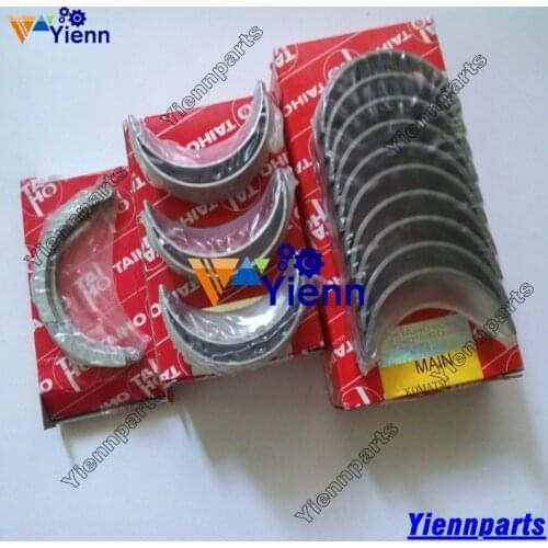 For Yanmar 3D84 3TNA84 3TNB84 3TNE84 3TNV84 Crankshaft Bearing Conrod Bearing Set Fit Excavator Forklift Engine Parts