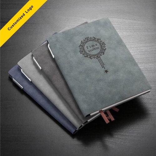 A5 Retro Yangba Soft Leather Notebook Business Office Meeting Diary Can Be Customized Logo