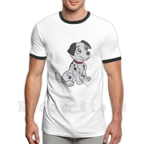 Lucky T Shirt Print For Men Cotton New Cool Tee 101 Dalmations 101 Dalmatians