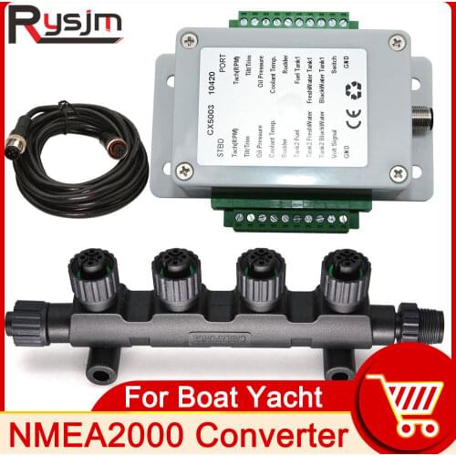 HD NMEA2000 Converter Adapters CX5003 NMEA 2000 Cables Sockets Multifunction Converter Connect Up to 5 Cables Lines Connector