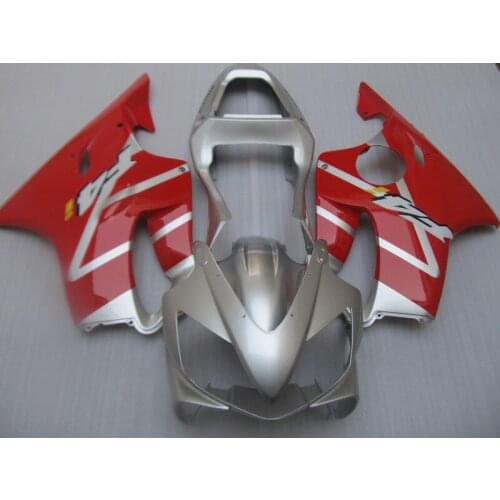 Injection mold Fairing Kit for HONDA CBR600F4I 01 02 03 CBR 600F4I 2001 2002 2003 Red silver ABS Fairings set+7gifts HZ05