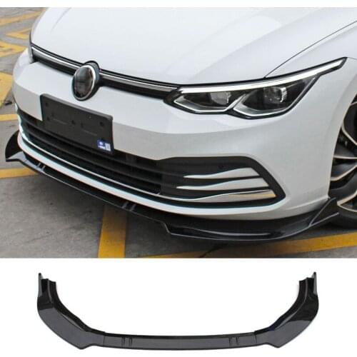 Front Bumper Splitter Lip Diffuser Spoiler Skirt Body Kit Decorative Strip Shovel for Volkswagen Glof Mk8 Golf 8 Rline Pro