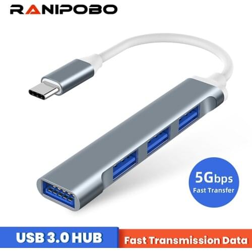 USB C HUB 3.0 Type C 3.1 4 Port Multi Splitter Adapter OTG For Lenovo Xiaomi Macbook Pro 13 15 Air Pro PC Computer Accessories