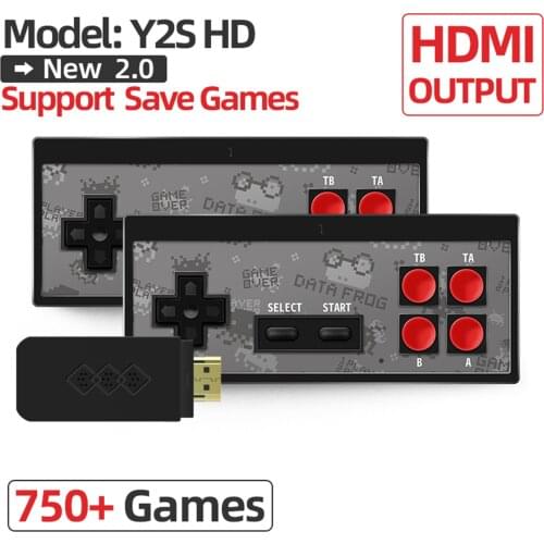 Wireless Video Game Console 4K HD Display On TV Projector Monitor Classic Retro Games Double Controller Player