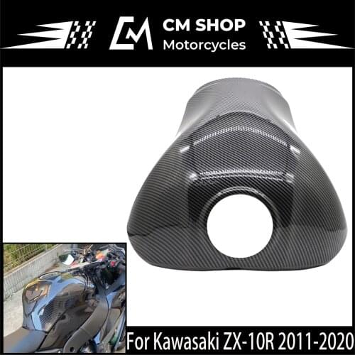 Carbon Fiber Fuel Tank Cap Kawasaki Model ABS Material ZX-10R 2011 2012 2013 2014 2015 2016 2017 2018 2019 2020