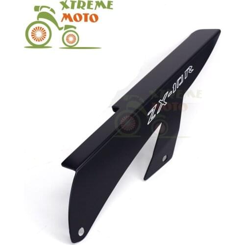 Motorcycle Black Aluminum Chains Guard Cover Shield Guide For KAWASAKI ZX10 ZX10R 2006-2009 2006 2007 2008 2009