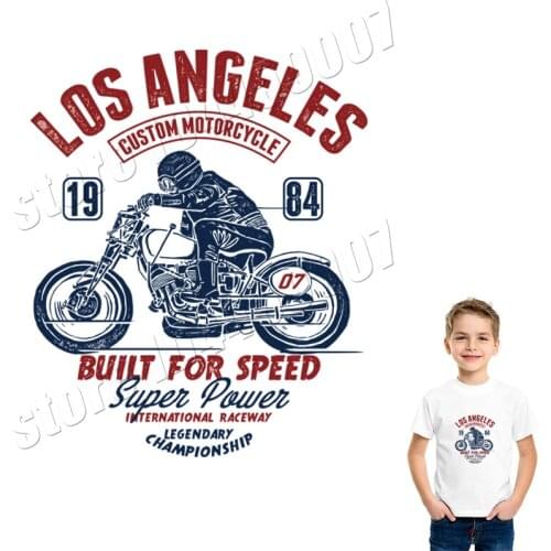 Motorcycle Stickers For Clothes Washable Patches Handmade Parches Cool Boy Clothing Decoration DIY Accessory