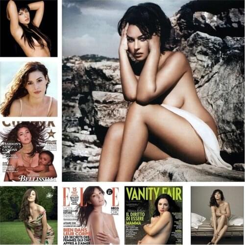 Monica Bellucci Art Photo Canvas Painting Wall Art Print Nordic Poster Wall Picture For Living Room Decor Home Decoration