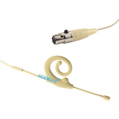 HIXMAN ME6-SM Snail Ear Hang Earset Single Headset Microphone For Lectrosonics SM LM UM Series Wireless Beltpack Transmitter