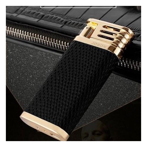 Creative new leather induction double arc USB charging lighter gift windproof