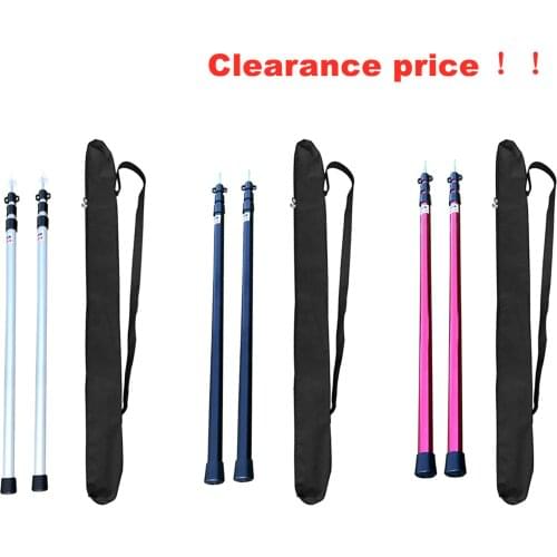1 Pair Telescoping Tarp Poles Lightweight Adjustable Aluminum Rods for Tent Awning Outdoor Camping Hiking Portable Tent Pole New
