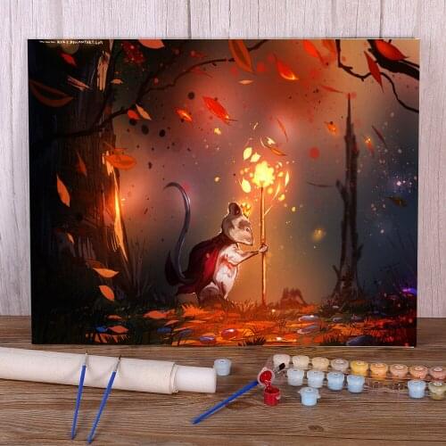 Scenery DIY Painting By Numbers Set Oil Paints 50*70 Canvas Painting Home Decoration For Handicraft