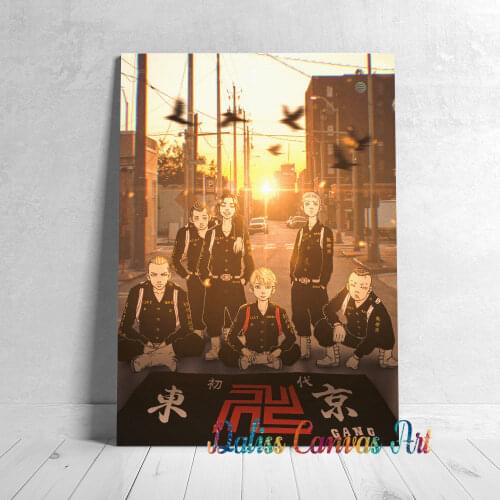 Anime toman founders Poster Pictures Home Decoration Manga Paintings Canvas HD Prints Wall Art Modular Living Room Framed