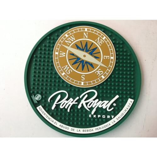 Plastic PVC round cup mats pan table mat waterproof bar mats