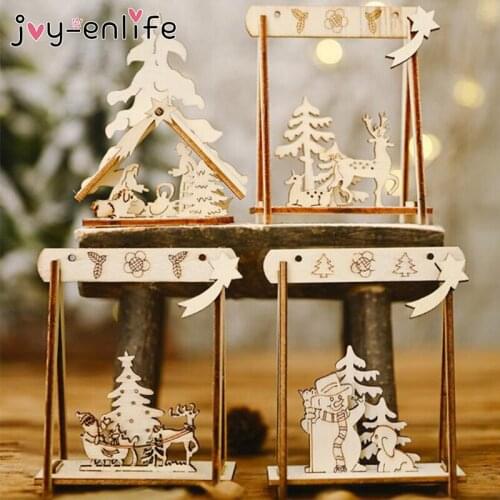 Merry Christmas Decoration for Home Wooden Pendant for Navidad Decoration Christmas Tree Ornament Noel Xmas Gifts New Year 2021