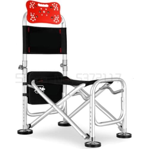 Folding multifunctional wild fishing chair fishing stool platform fishing portable stool lying all terrain fishing chair