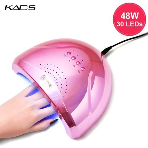 KADS 48W Nail Dryer 30 Pcs LED UV Lamp for All Types Gel Polish Manicure Curing Machine 5s/30s/60s Timer Auto Sensor Nail Tool