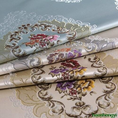 European-style curtain fabric embroidery printing, cushion dining chair jacquard sofa fabric 2.8 m