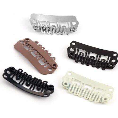 U Shape Wigs Snap Clips HairStyling Metal Pin Iron Hairpins Professional Hair Extensions Tool Accessories Women Beauty Supplies