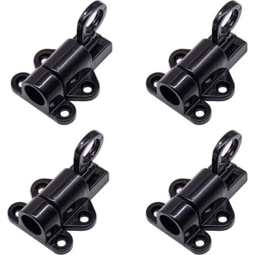 Pull Ring Spring Bounce Automatic Load Bolt Latch for Door Window Cabinet Drawer Security Self-Closing Gate Lock 4Pieces