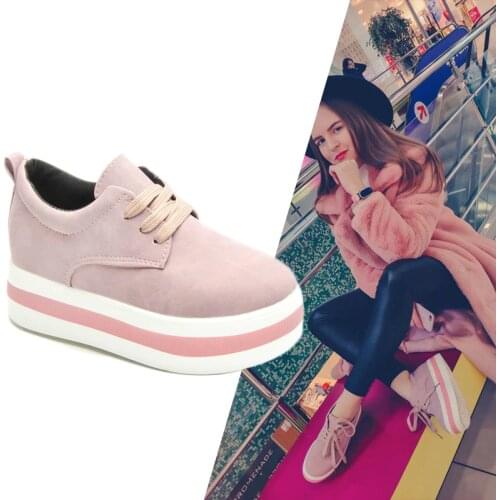 WDHKUN Women Flats Sneakers Shoes 2020 Spring Moccasin Fashion Creepers Shoes Lady Loafers Ladies Slip On 5CM Platform Shoes