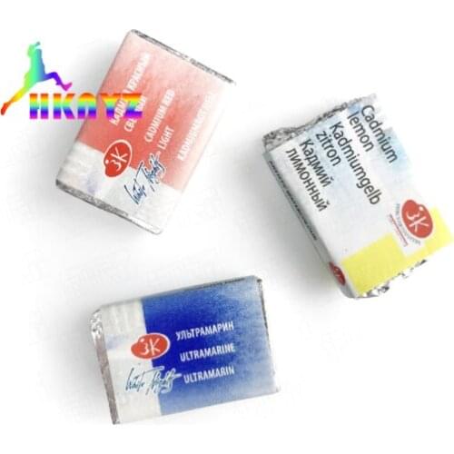1setsWhite Night Master Class 64 Colors Solid Watercolor Glitter Artist Full Pans Metallic Color Watercolor Block Optional Color