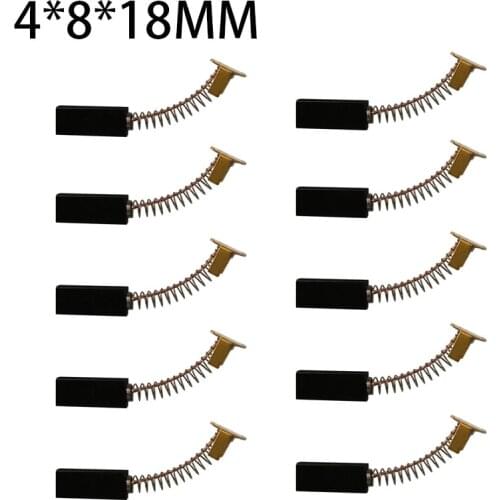 10PCS Medical Centrifugal Sedimentation Machine Carbon Brush 4*8*18MM Wear-Resistant High Quality Spring Graphite Brushes TL80-2