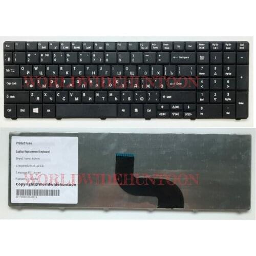 100% BRAND NEW Laptop Keyboard for ACER Aspire E1-521 E1-531 E1-571G RU layout Black Keyboard Fully tested and Free shipping