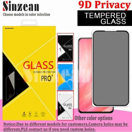 Sinzean 100pcs 9D Full Glue Privacy Tempered Glass Screen Protector For Samsung A31/A41/A11/M11/NOTE 10 LITE/S10 LITE/A51/A71/A9