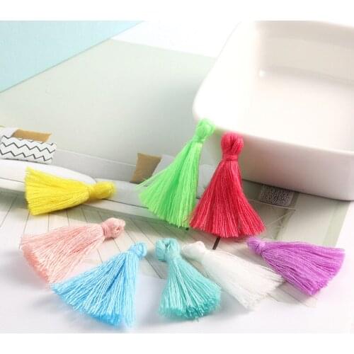 200pcs/lot 3cm Mini cotton tassel fringe sewing bangs flower tassel pendant tassels for DIY curtains home decoration accessories