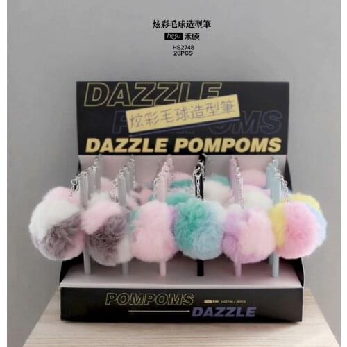 24pcs Creative Stationery Student Pen Colorful Ball Gel Pen 0.5mmFull Needle Black Ink Pen School Supplies Office Supplies 0.5mm