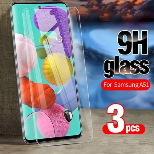3pcs Tempered Glass A51 A71 Screen Protector for Samsung Galaxy A31 A41 global version for Galaxy a11 m11 Screen Protector Glass