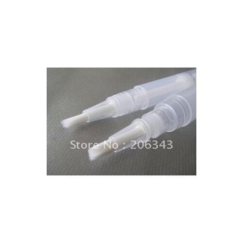 4ml brush transparent lip gloss/color cream or lip balm tube