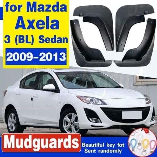 4Pcs Molded Car Mud Flaps For Mazda 3 (BL) Axela Sedan 2009-2013 Mudflaps Splash Guards Mud Flap Mudguards Fender 2010 2011 2012