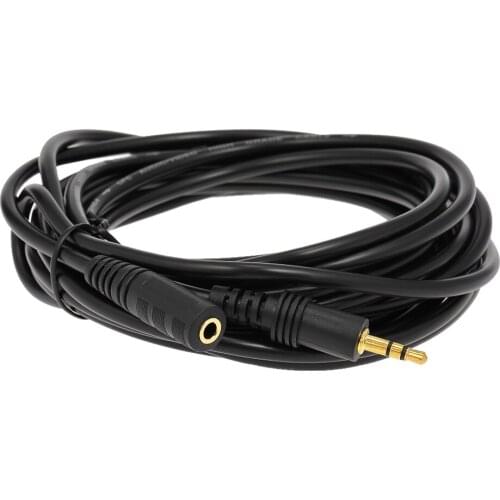 5 Meter Audio Extension Cable 3.5mm Jack Male to Female AUX Cable Audio Extender Cord for Computer Mobile Phones Amplifier