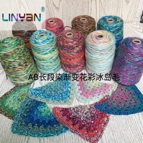 500g Gradient color Wool yarn Thick Knitwear Hand Knitting Space dye Yarn For Knitting & Crocheting DIY Scarf Shawl thread zl4