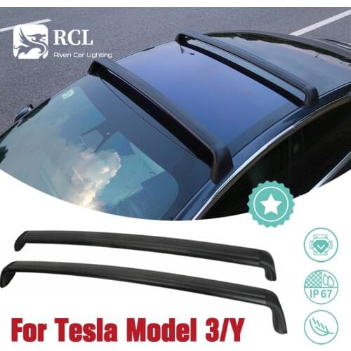 For Tesla Roof Rack Aluminum Rooftop Bar Transportation Tool Luggage Holder Wear Resistant Luggage Roof Rack for Tesla Model 3 Y