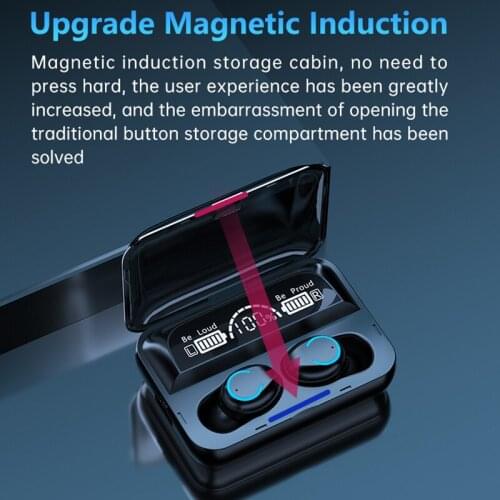 F9-47 Earbuds TWS Earphone Touch Control Bluetooth 5.1 Mini Wireless Sport Waterproof Headset With Flashlight Function