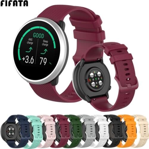 FIFATA 20mm 22mm Sport Soft Silicone Strap For Polar lgnite Replacement Bracelet For Polar Vantage M Smart Watch Strap Wristband