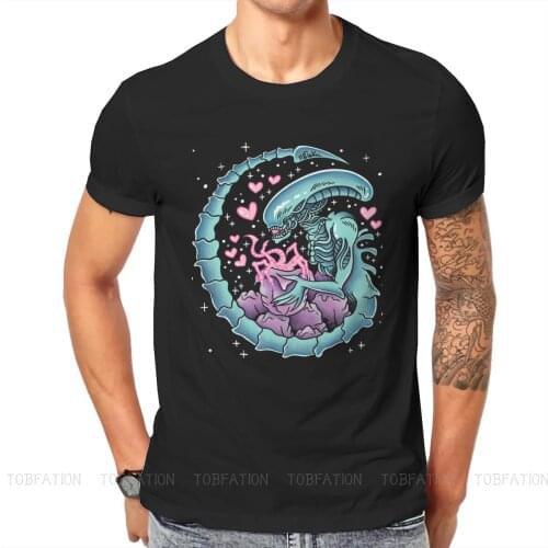 Xenomorph Eggs Fashion TShirts Alien Thriller Movie Men Harajuku Fabric Tops T Shirt O Neck Oversized