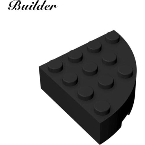 Building Blocks 2577 Brick Round 4x4 1/4 Sector Brick DIY Parts 10PCS Compatible All Brands Assembles Education Toy for Children