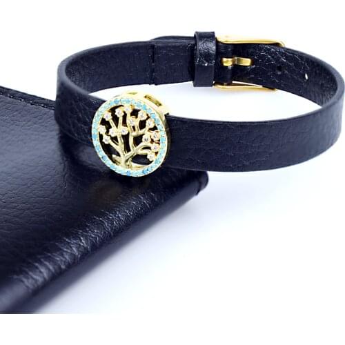 2020 Fashion New Cz Zircon Charm Bracelets & Bangles for Male Women Tree of Life Adjustable Leather Bracelet Jewelry Gift