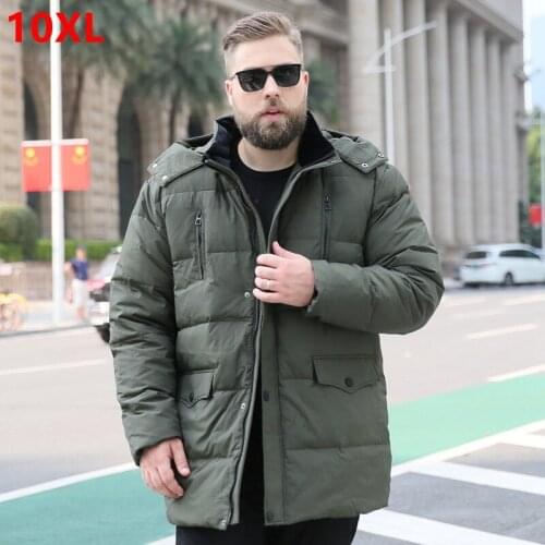Extra large size down jacket male man plus fertilizer winter new warm 150kg oversized thick section 10XL 9XL 8XL 7XL 6XL