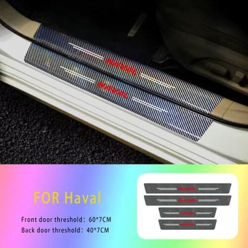 4PCS 5D Laser Car Door Sill Threshold Protection Strip For Great Wall Haval/Hover H1 H3 H6 H2 H5 C50 C30 H7 H4 H8 H9 F5 F7 F9 M4